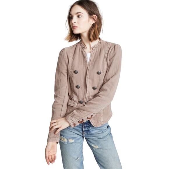 Free People Jagger Military Blazer Brown Women’s size Small - Picture 1 of 10